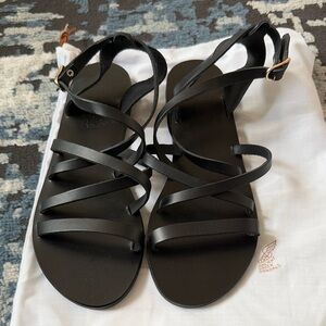 Ancient Greek Sandals- Delia + Tote bag